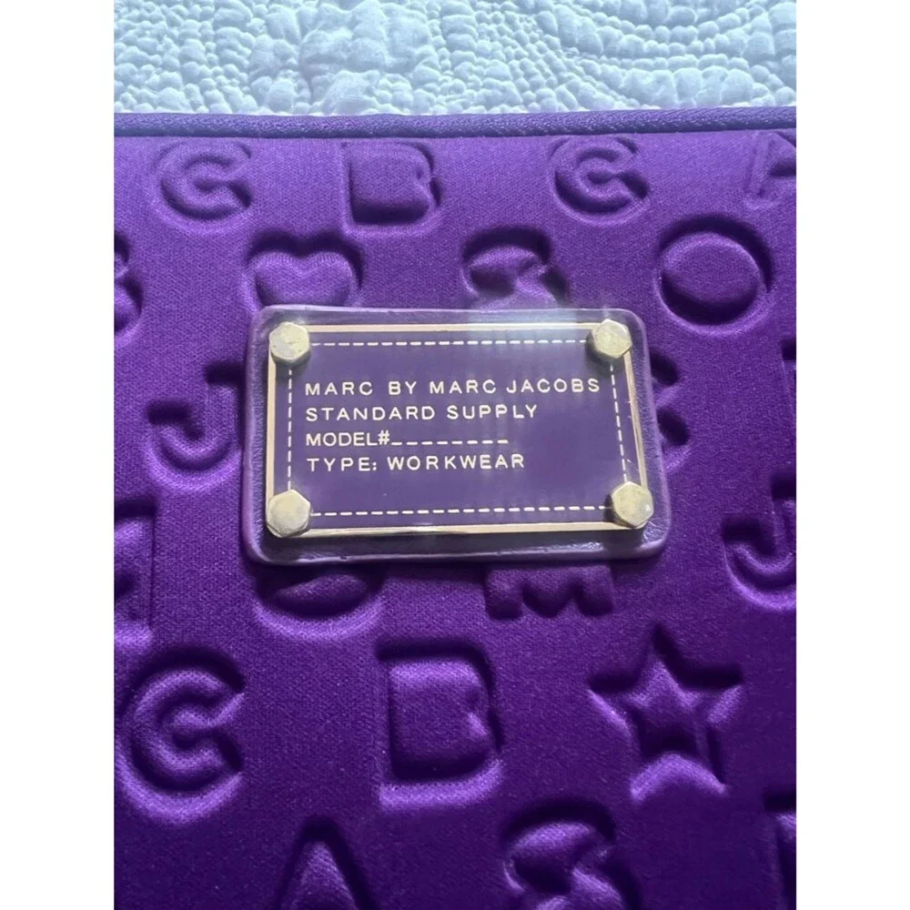 Marc by Marc Jacobs Dreamy Logo Emboss Laptop Tablet Sleeve Magic Violet Purple